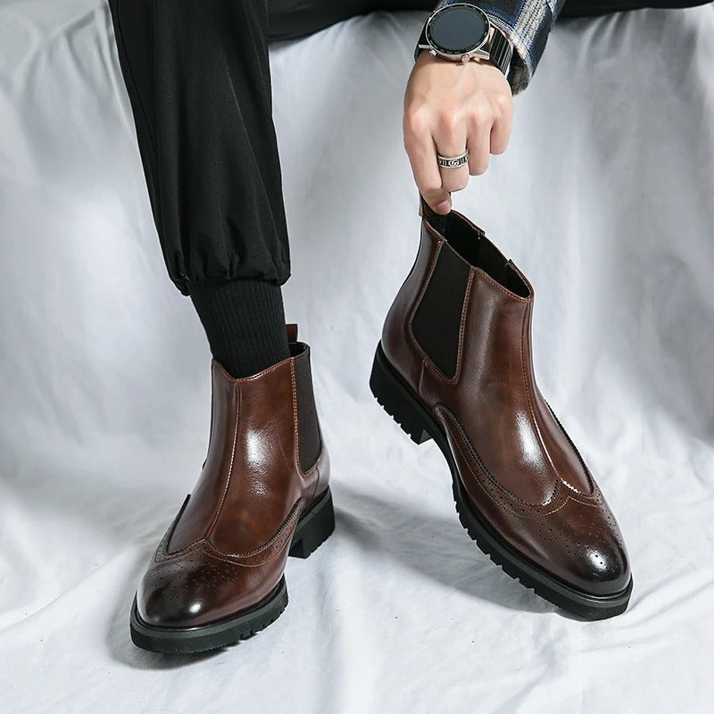 Grosso | Leather Chelsea Boots