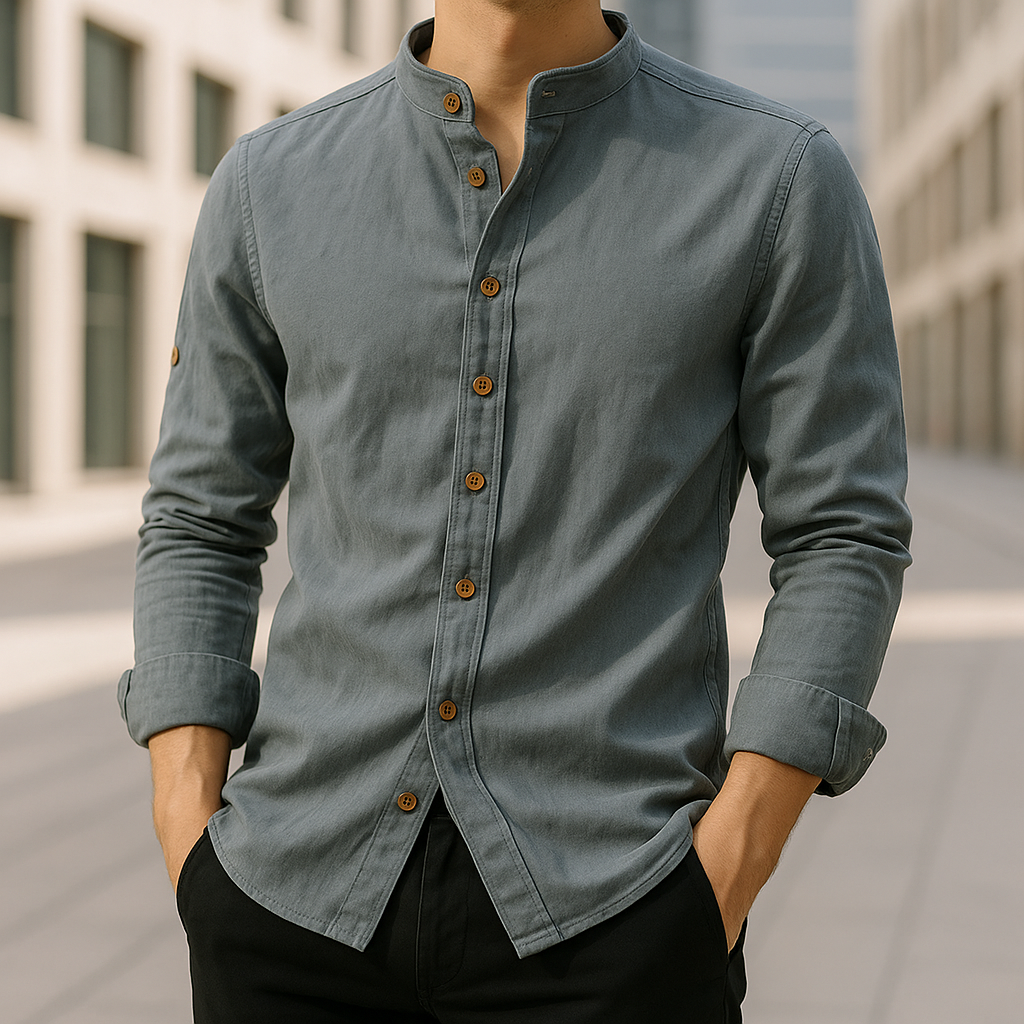 Sakai | Linen-Cotton Blend Shirt