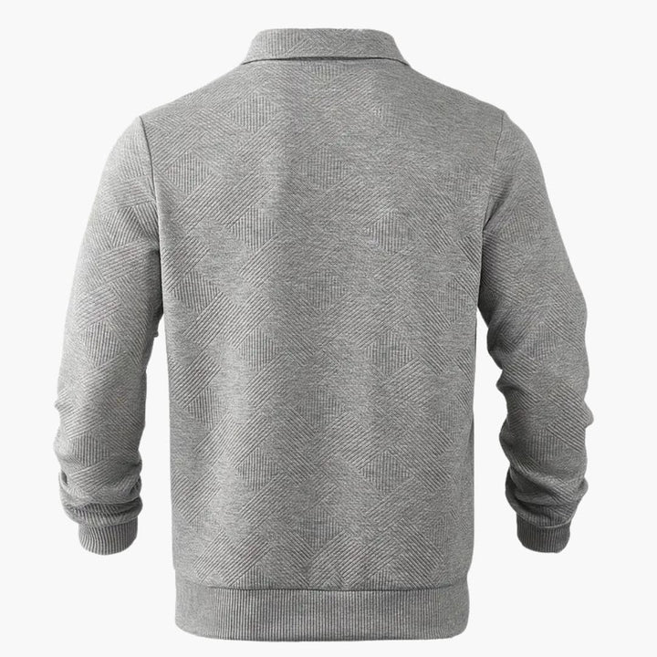 Luca | Geometric Zip Pullover