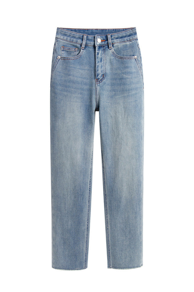 Celeste | Cropped Cigarette Denim