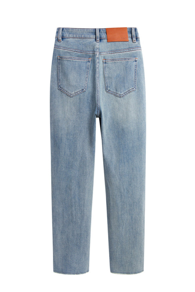 Celeste | Cropped Cigarette Denim