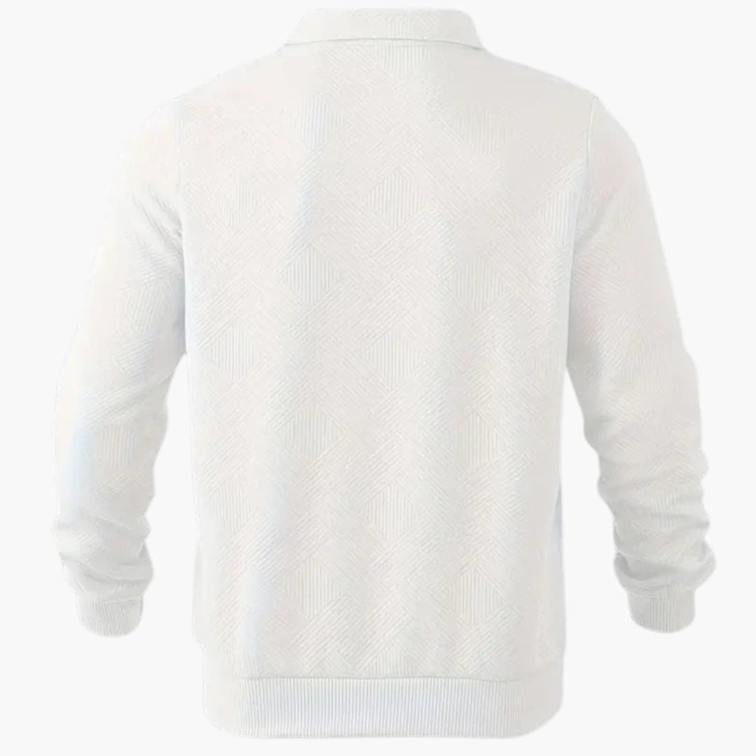 Luca | Geometric Zip Pullover