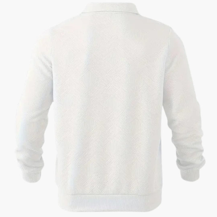 Luca | Geometric Zip Pullover