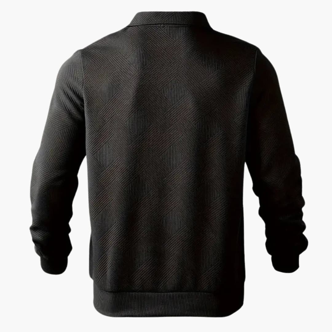 Luca | Geometric Zip Pullover
