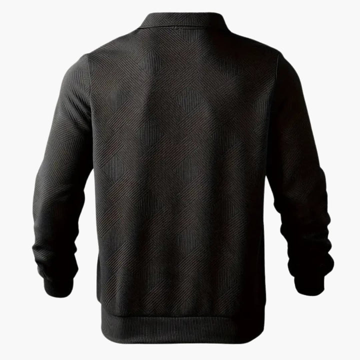 Luca | Geometric Zip Pullover
