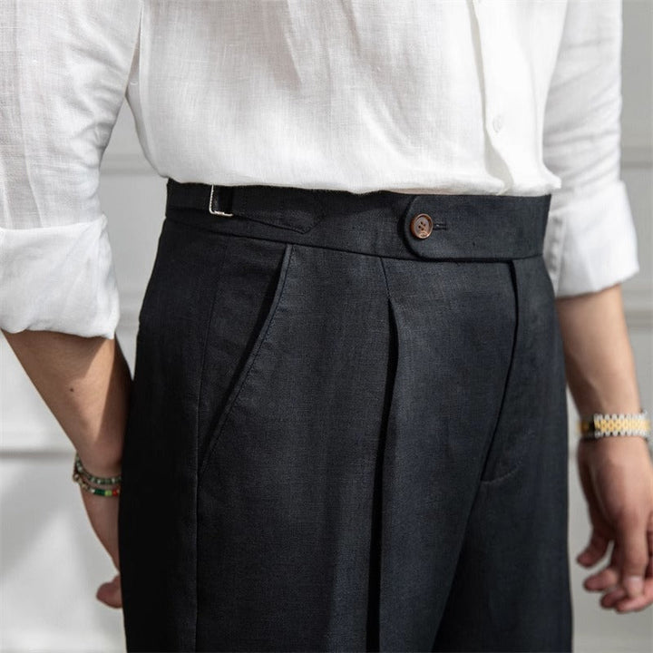 St. Barts | Linen Pleated Trousers