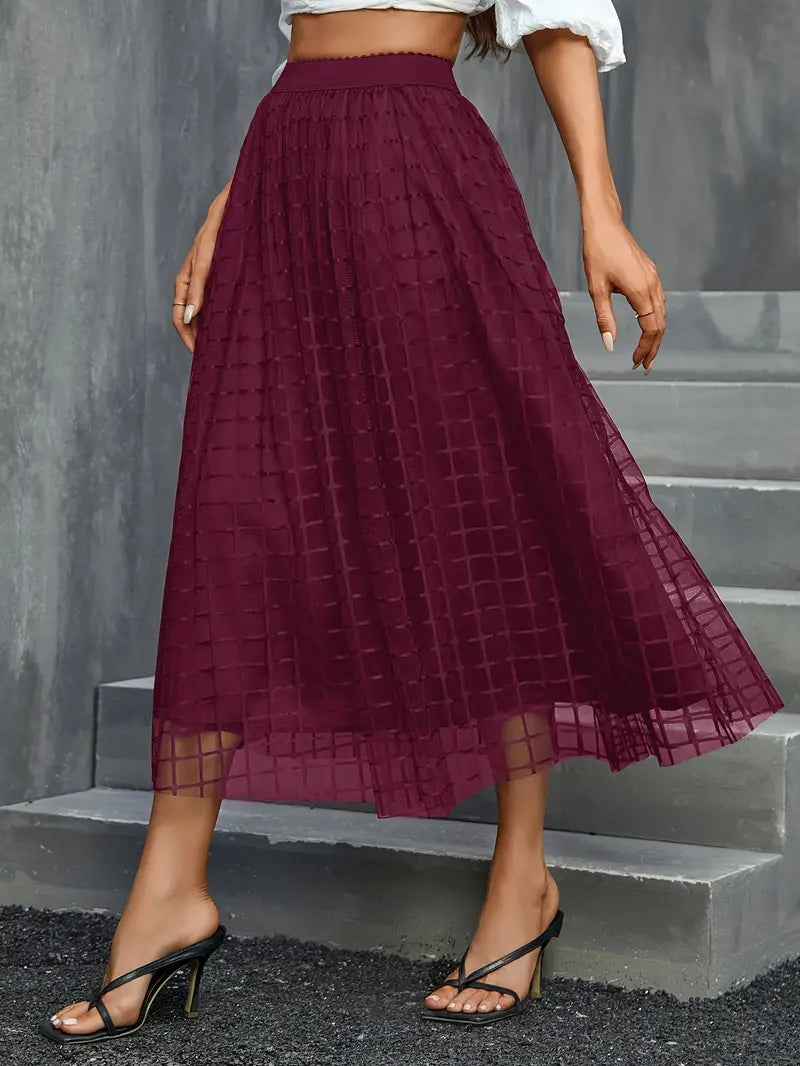 Elia | High Waist Midi Skirt