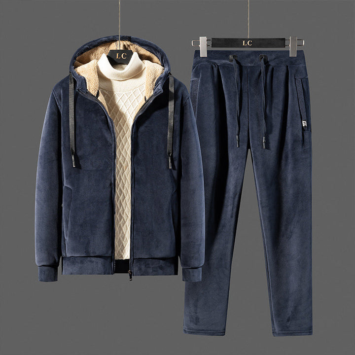 Del Piero | Suede Sherpa Set