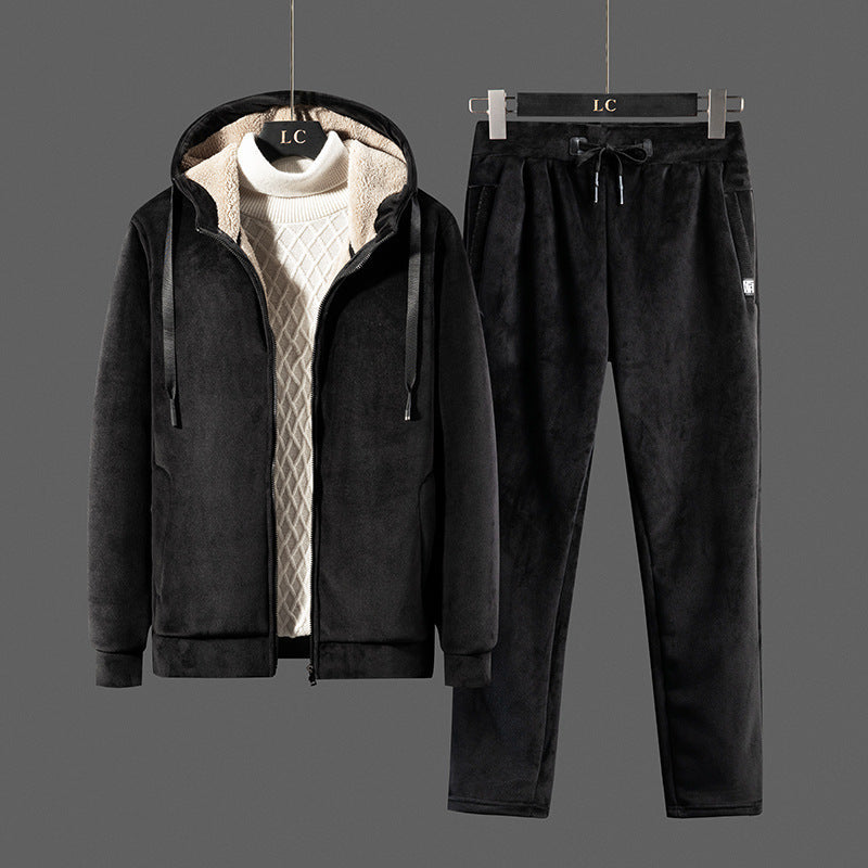 Del Piero | Suede Sherpa Set