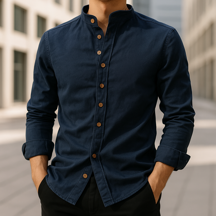 Sakai | Linen-Cotton Blend Shirt