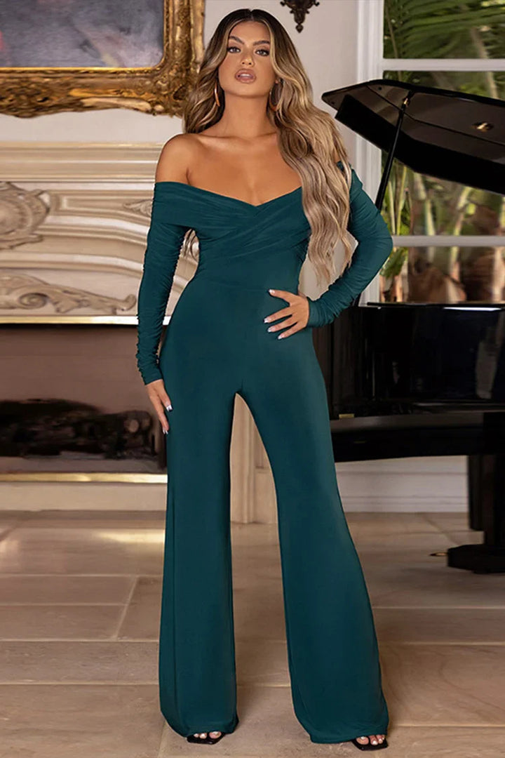 Zia | Off Shoulder Wide-Leg Jumpsuit