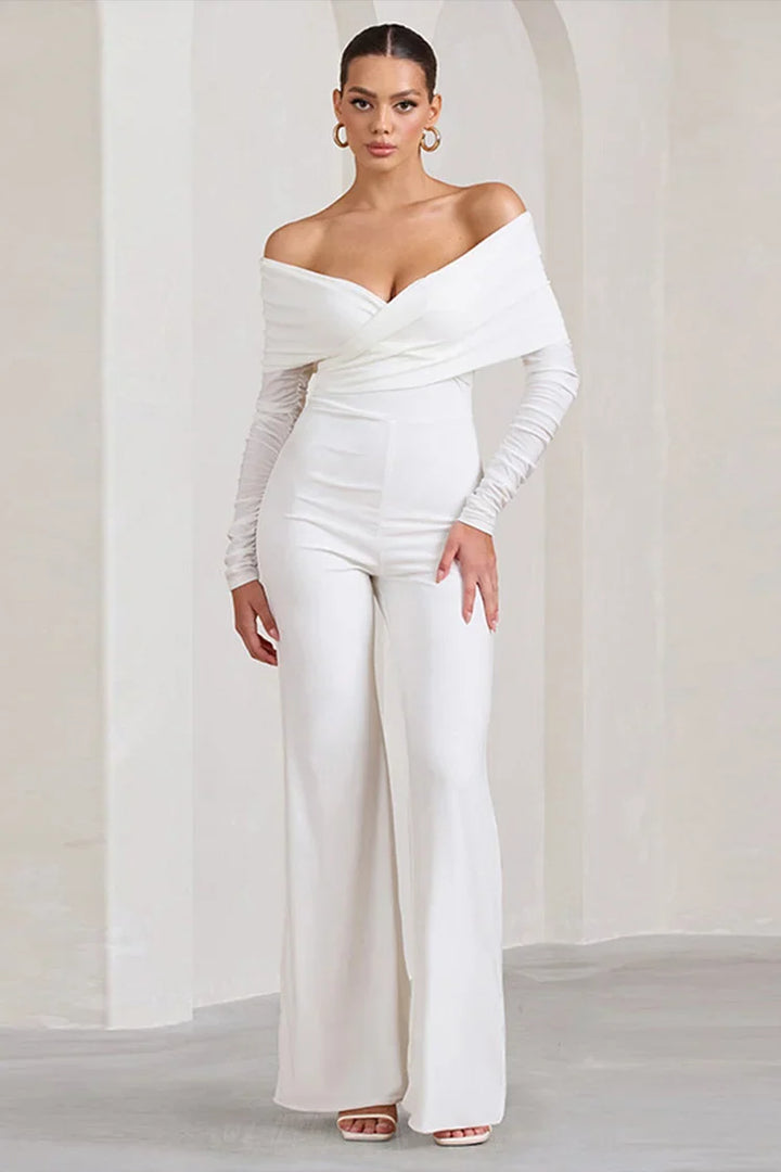 Zia | Off Shoulder Wide-Leg Jumpsuit