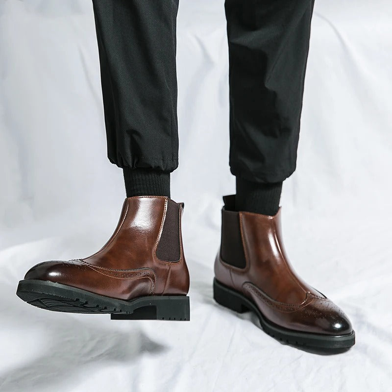 Grosso | Leather Chelsea Boots
