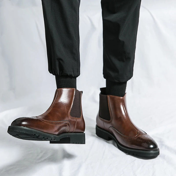 Grosso | Leather Chelsea Boots