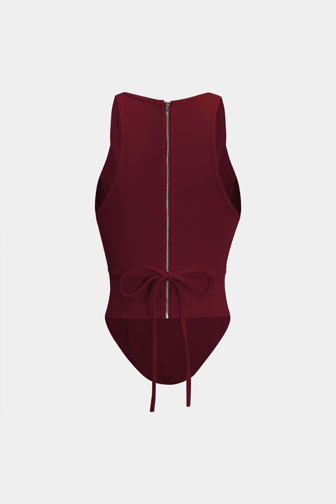 Lia | Zipper Tie-Up Corset