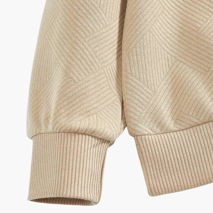 Luca | Geometric Zip Pullover