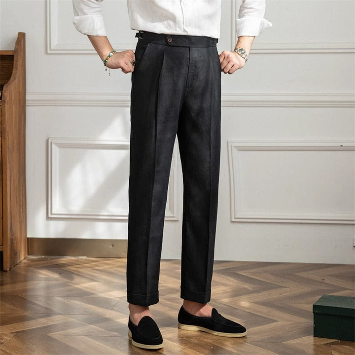 St. Barts | Linen Pleated Trousers