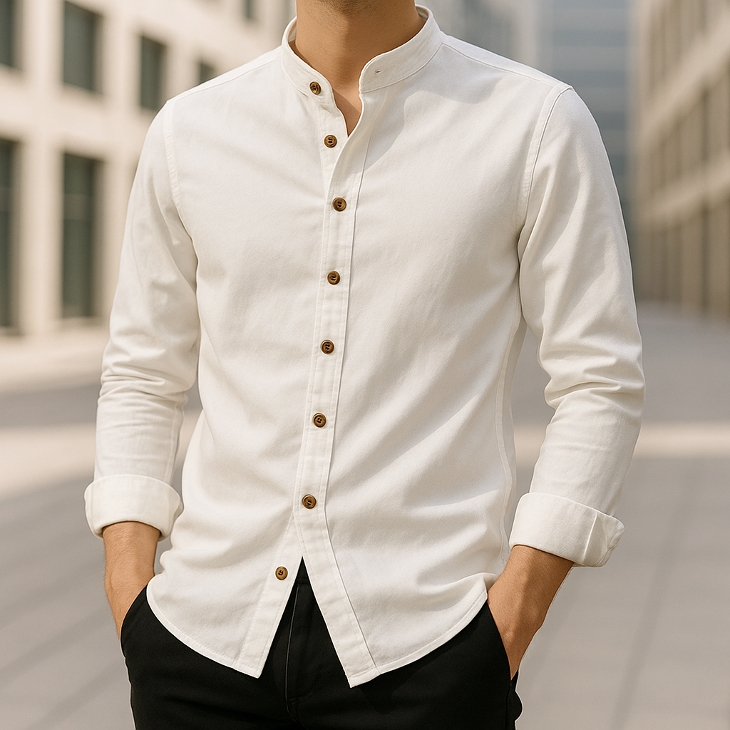 Sakai | Linen-Cotton Blend Shirt