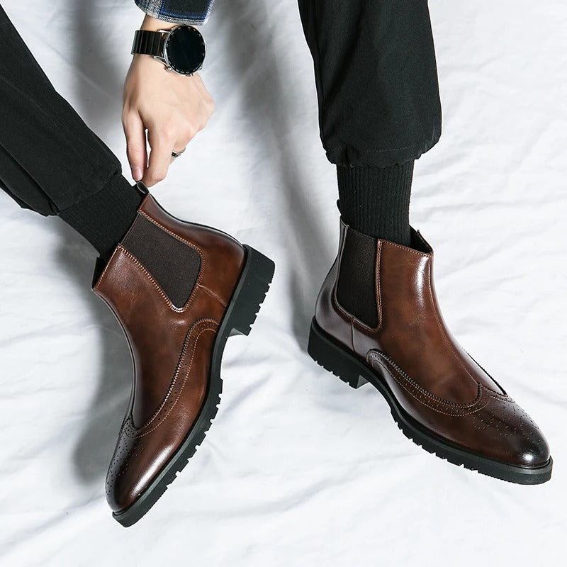 Grosso | Leather Chelsea Boots