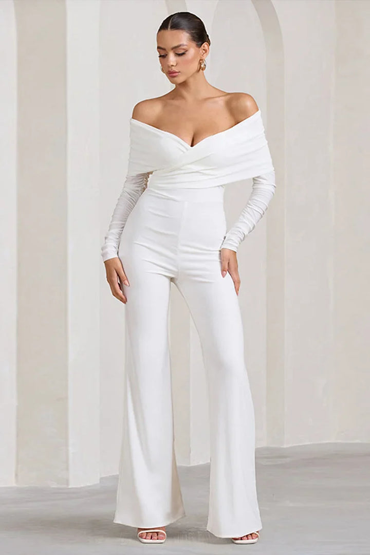 Zia | Off Shoulder Wide-Leg Jumpsuit