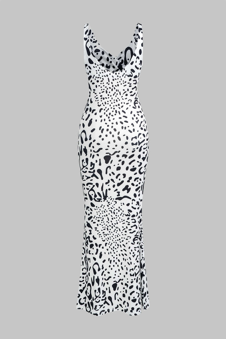 Kali | Abstract Print V-Neck Maxi