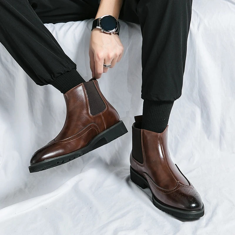 Grosso | Leather Chelsea Boots