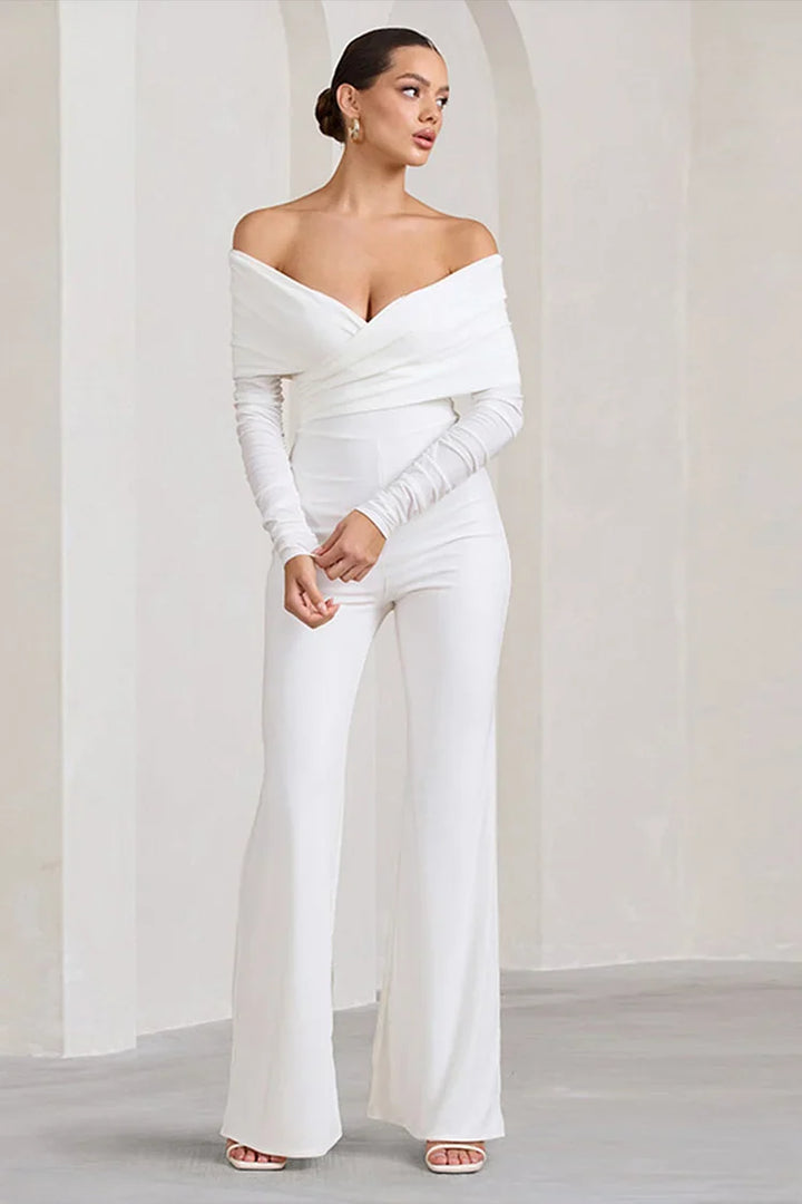 Zia | Off Shoulder Wide-Leg Jumpsuit