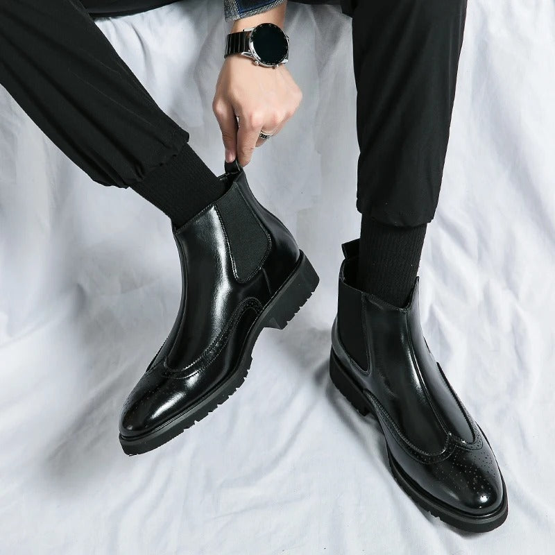 Grosso | Leather Chelsea Boots