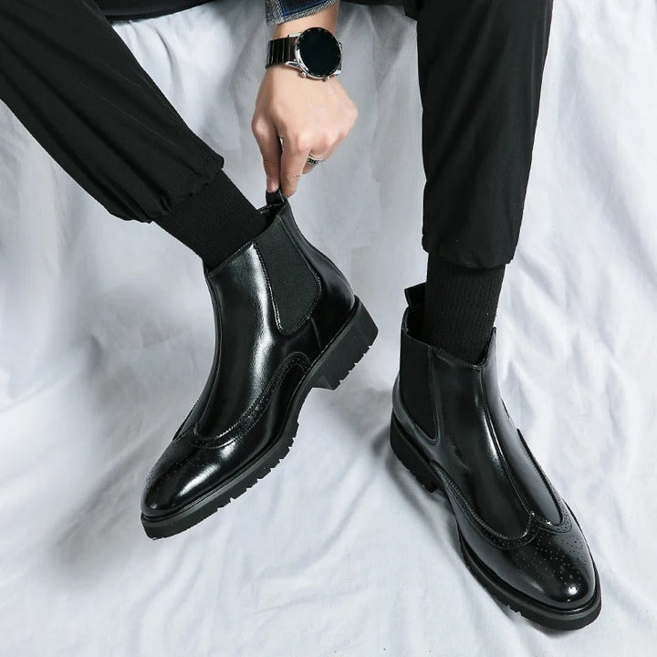 Grosso | Leather Chelsea Boots