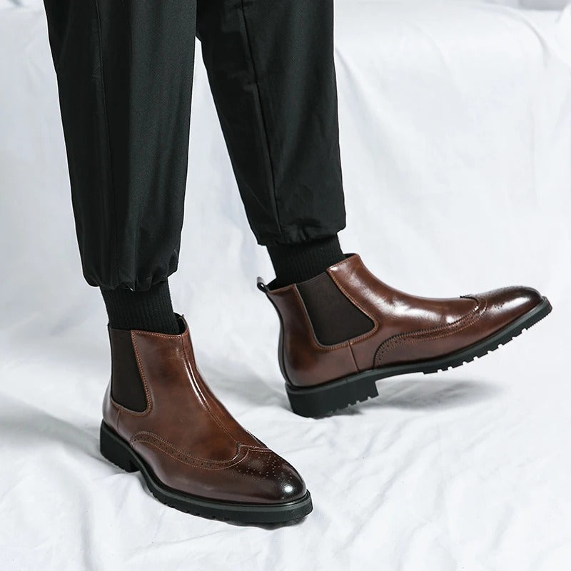 Grosso | Leather Chelsea Boots