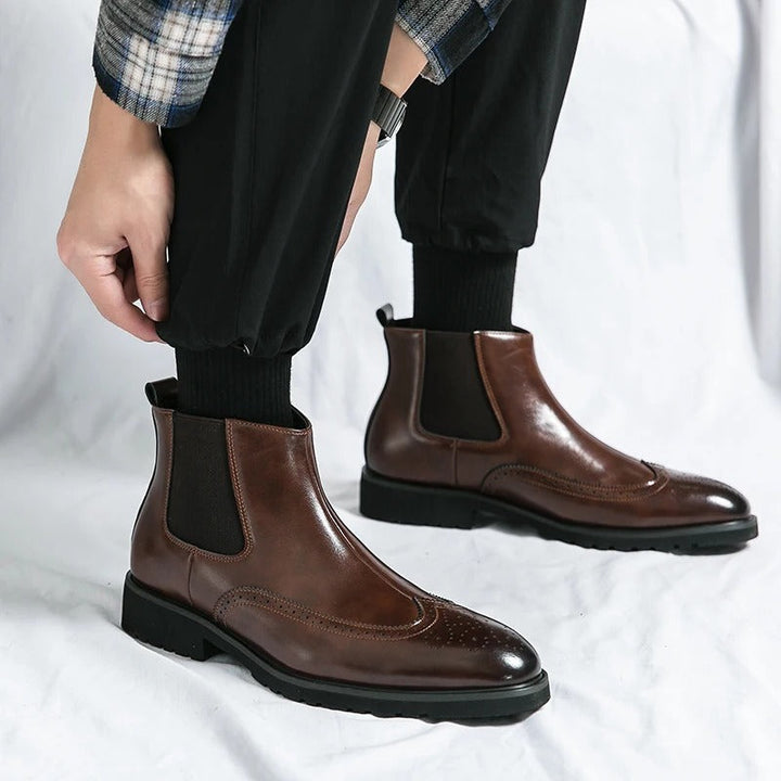 Grosso | Leather Chelsea Boots