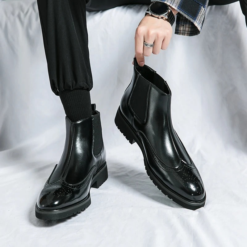 Grosso | Leather Chelsea Boots