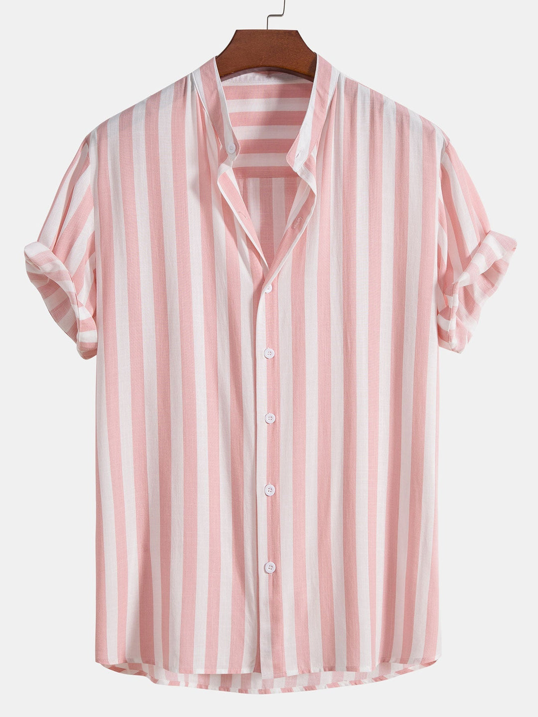 Kane | Striped Collar Shirt & Shorts