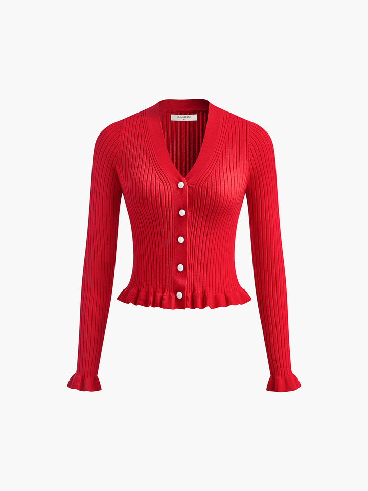 Rina | Pearl Button Cardigan