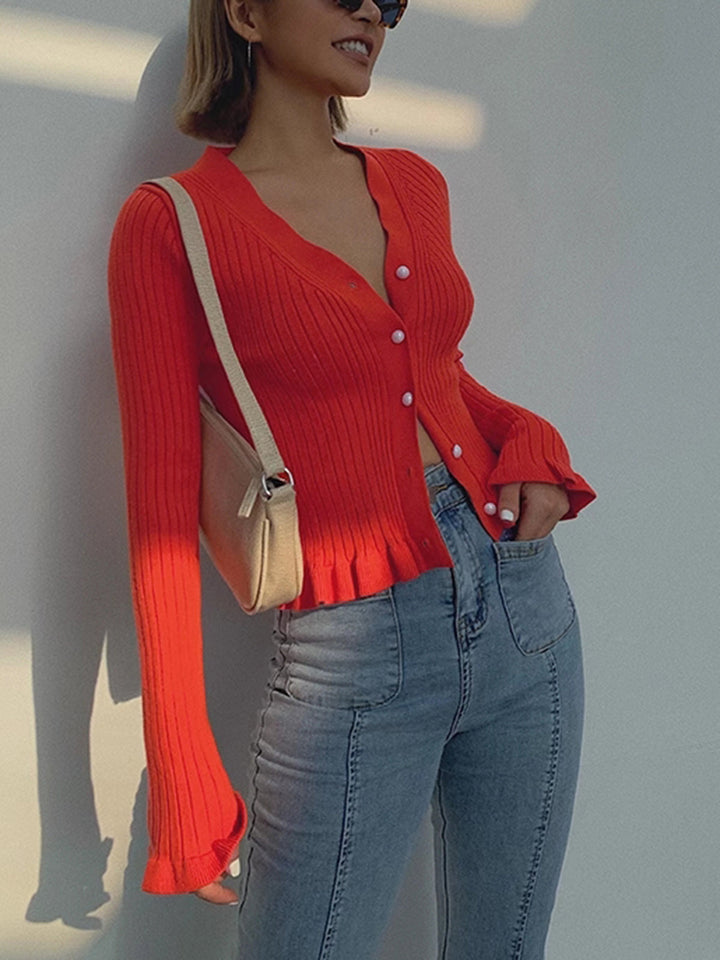 Rina | Pearl Button Cardigan