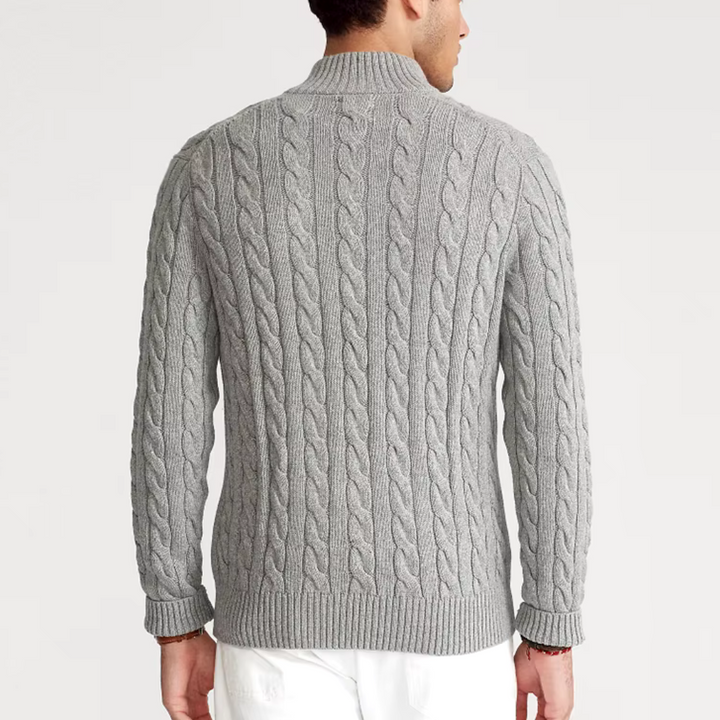 Brooks | Premium Cotton Half-Zip Sweater