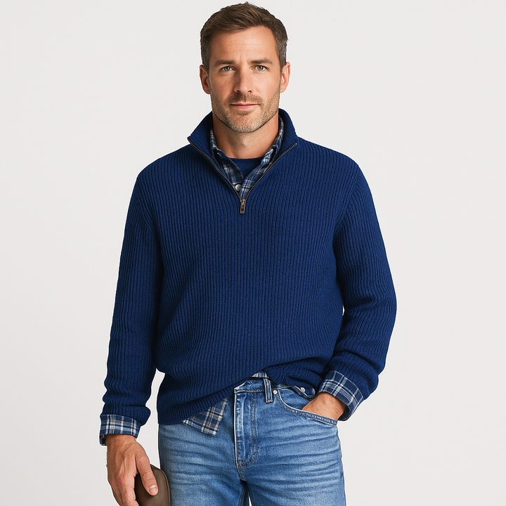 Bauer | Knitted Quarter-Zip Sweater