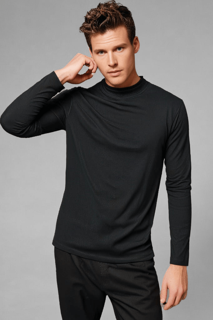 Owen | Double Collar Cotton Sweater