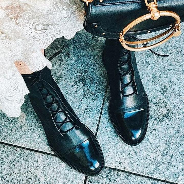 Renelle | Lace-Up Boots