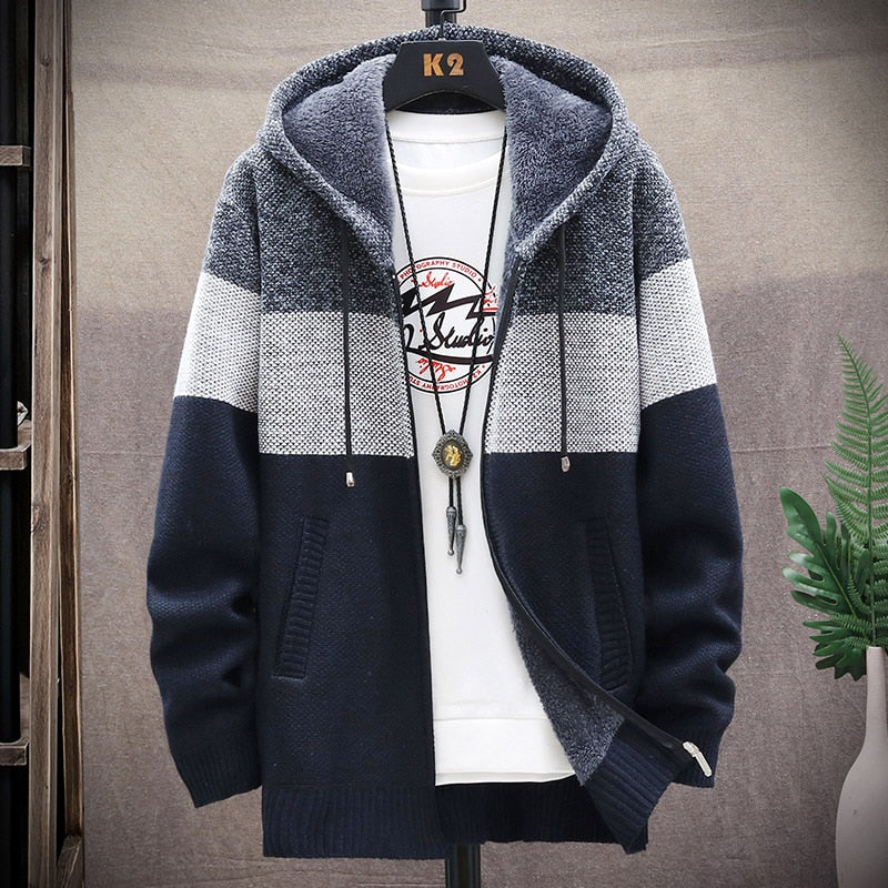 Hendrix | Hooded Patchwork Zipper