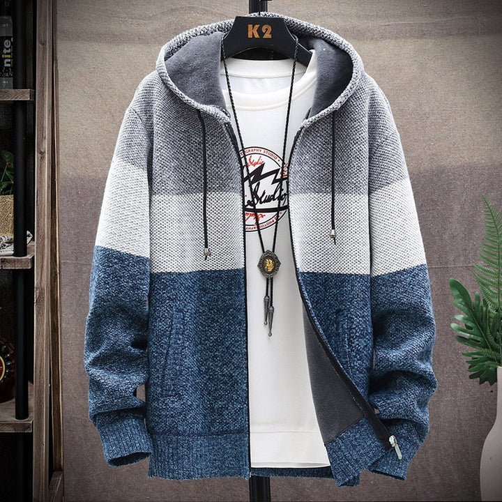 Hendrix | Hooded Patchwork Zipper