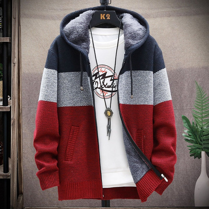 Hendrix | Hooded Patchwork Zipper