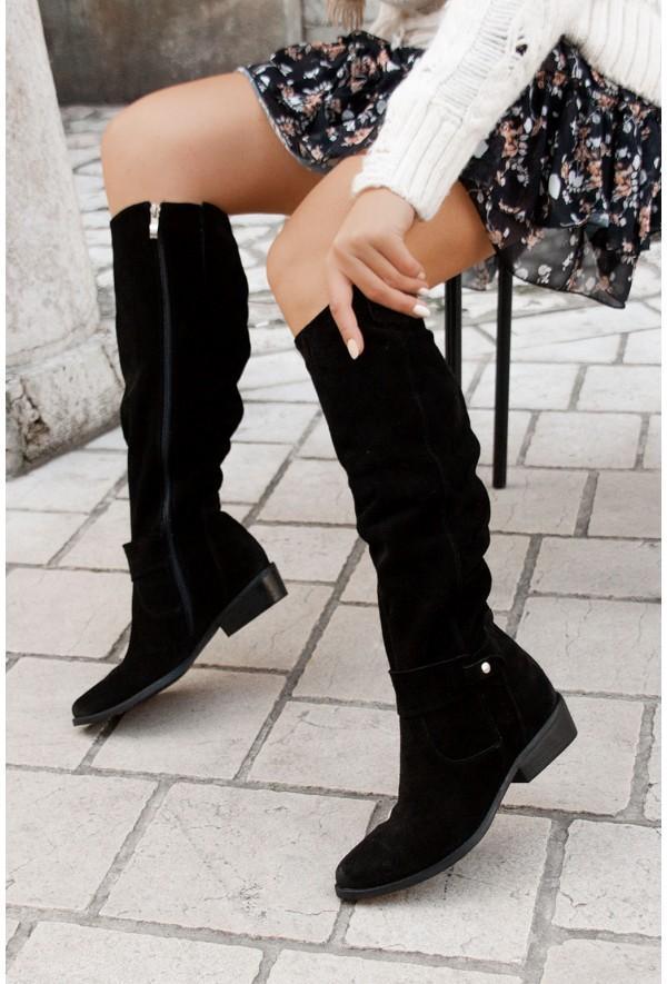 Tia | Knee-High PU Leather Boots