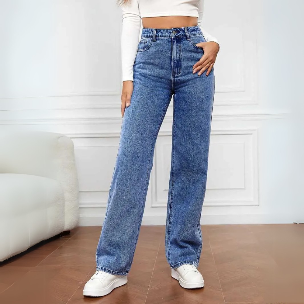 Sierra | High-Rise Straight Leg Jeans