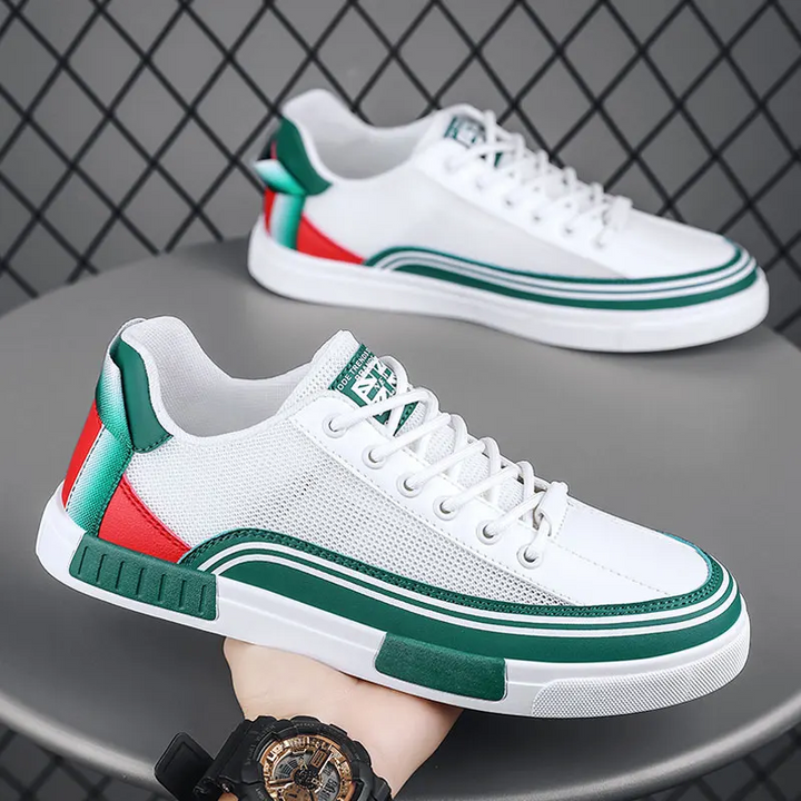 Milan | Leather Mesh Trainers