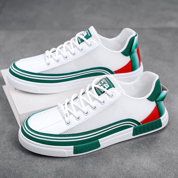 Milan | Leather Mesh Trainers