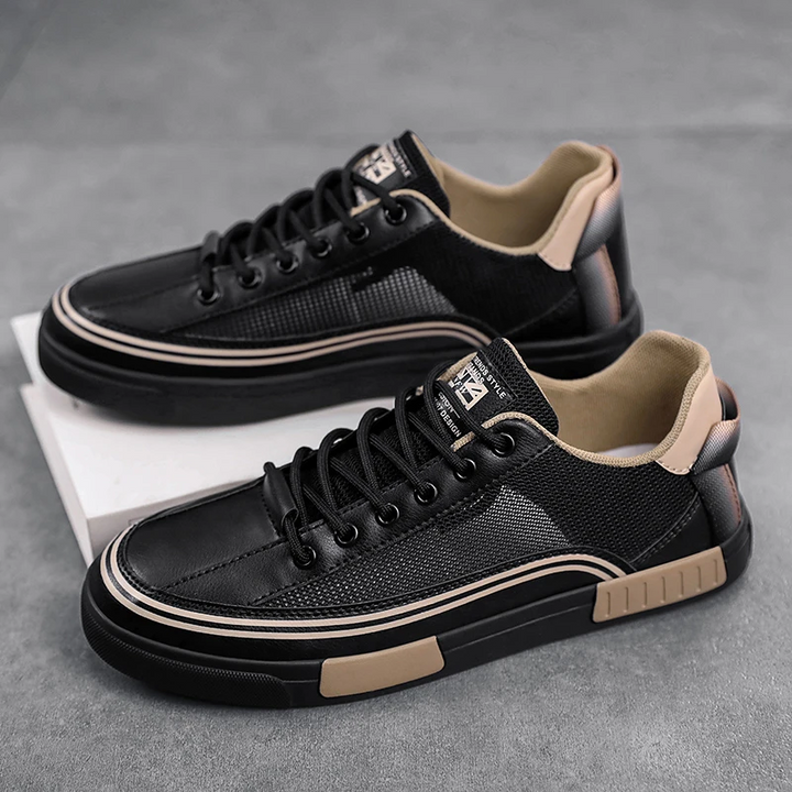 Milan | Leather Mesh Trainers