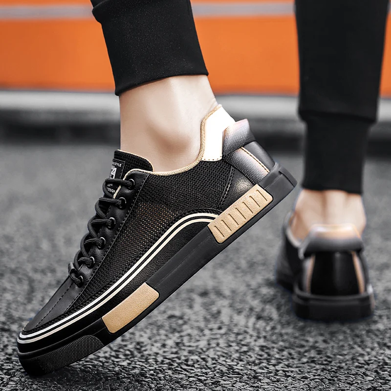 Milan | Leather Mesh Trainers