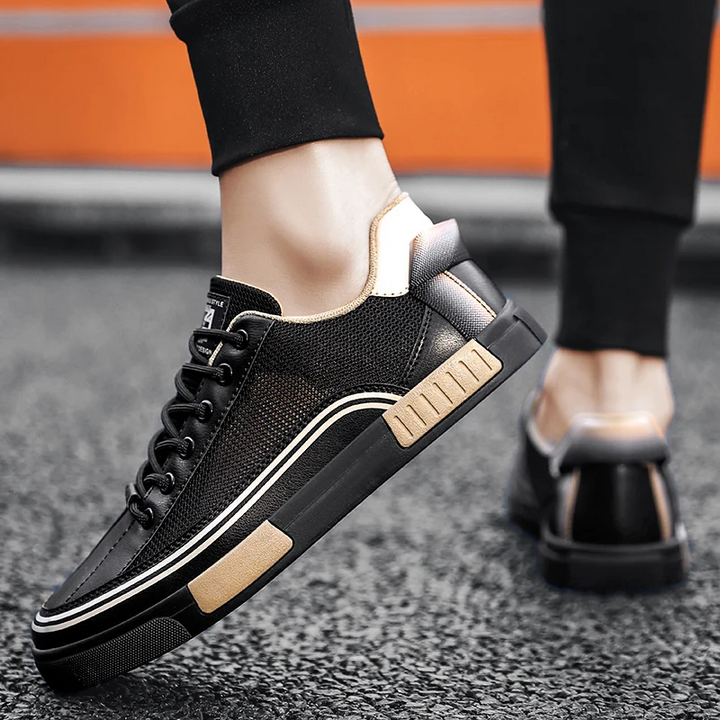 Milan | Leather Mesh Trainers