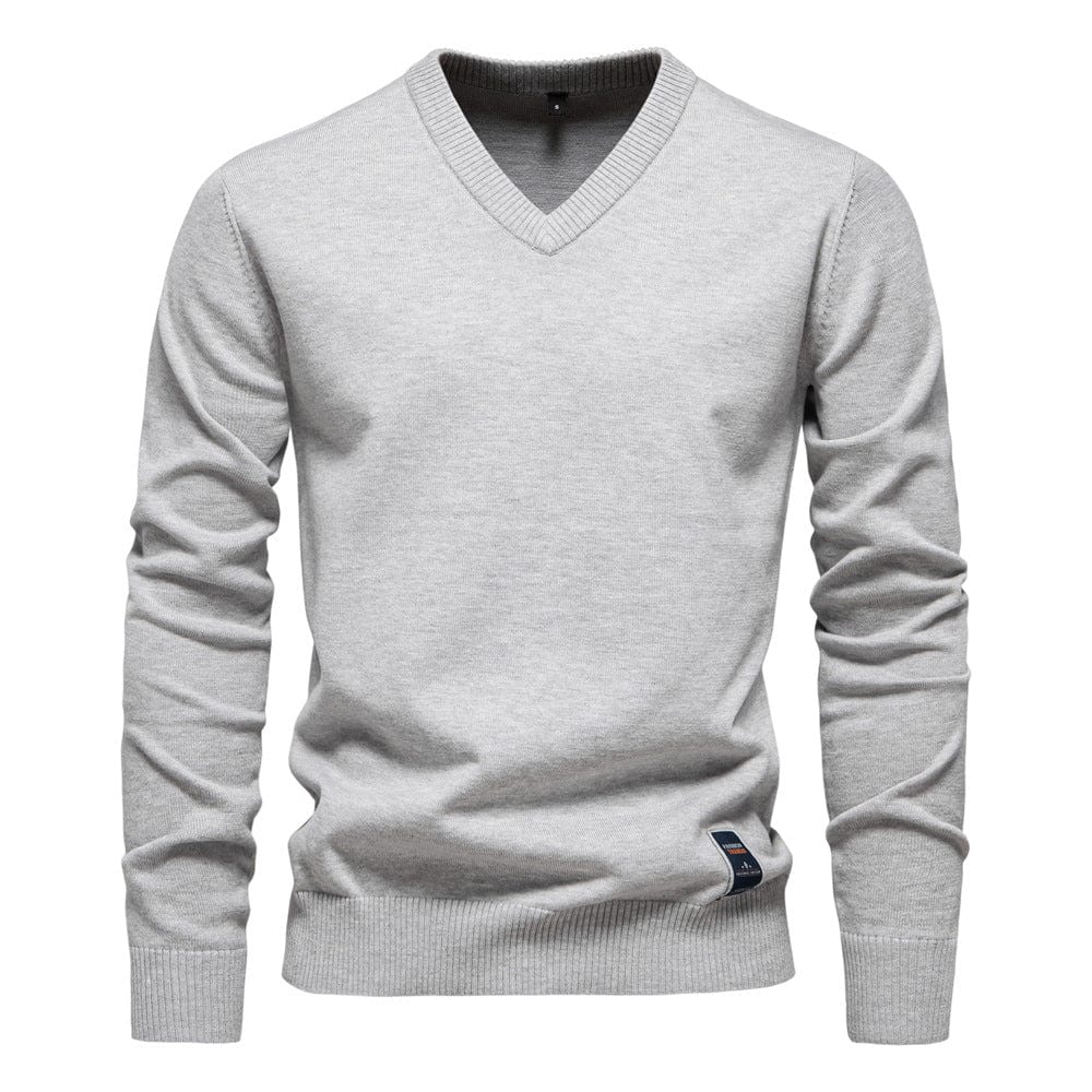 Maxim | V-Neck Cotton Pullover